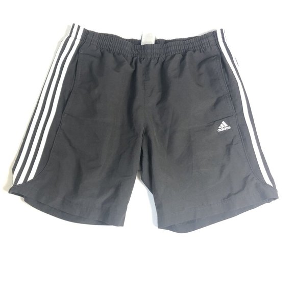 Adidas Shorts Mens Extra Large Black Casual Outdoors Athletic‎ Gym Men B151 - Picture 1 of 6